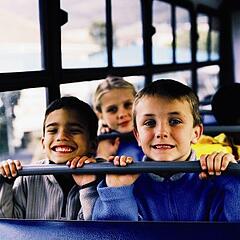 Students on the bus