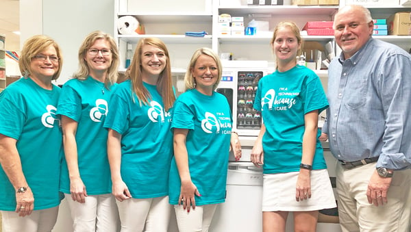 Pharmacy staff with FLAVORx Fillmaster Auto